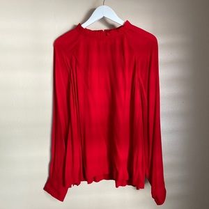 LOFT Red Blouse